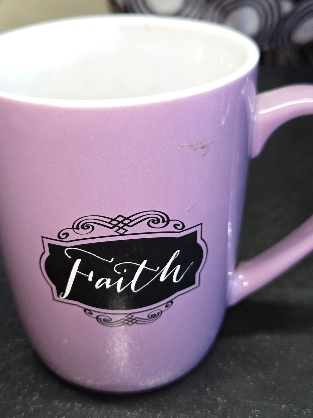 Faith Lilac Ceramic Mug